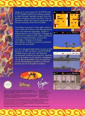 Aladdin (Europe) box cover back